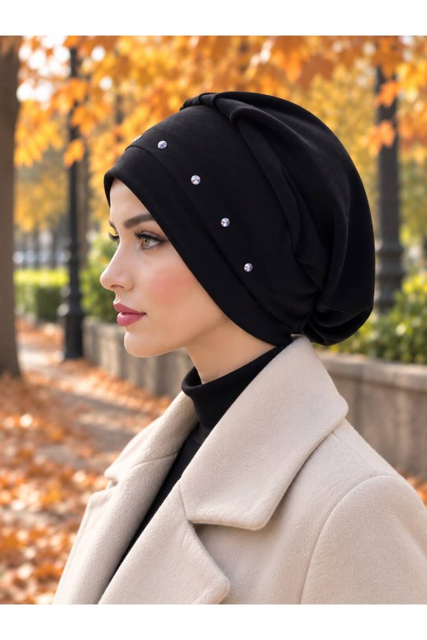With Scarf Modest Hat