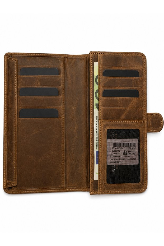 Portfe Crazy Taba Genuine Leather Phone Wallet