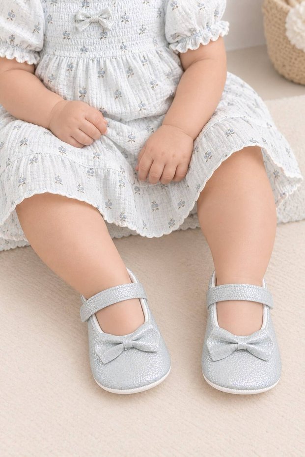 Baby Booties-Home Shoes, Lightweight -Comfortable First Step Shoes, Velcro Comfort, K Non-Slip Underlay Babet