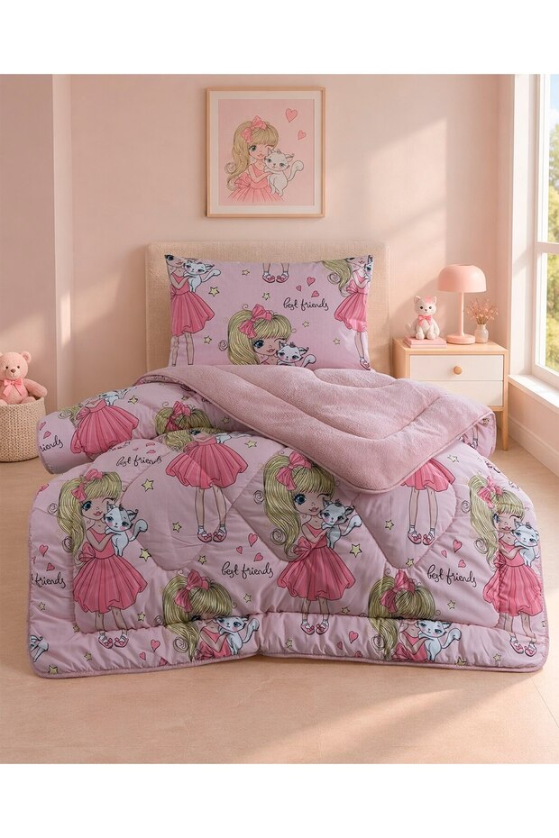 ETEHOMETEX Single-Size Luxury Welsoft Fleece Duvet Set