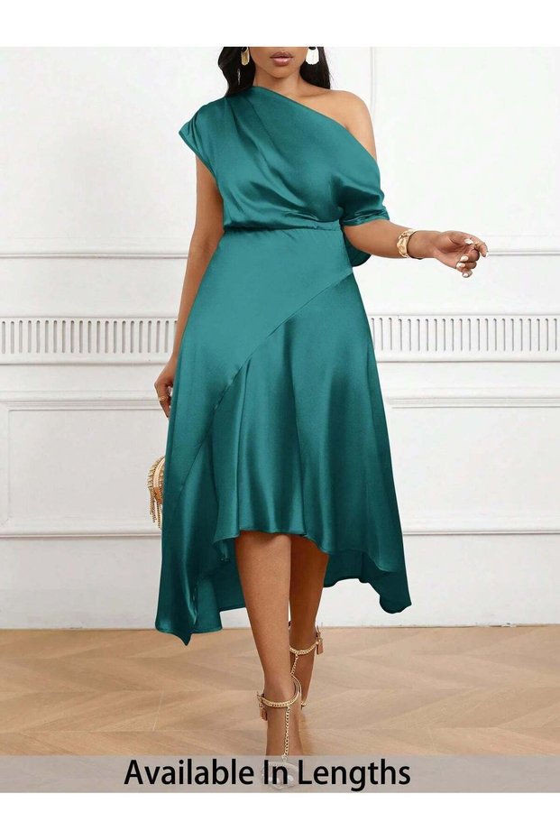 Rochie midi, verde