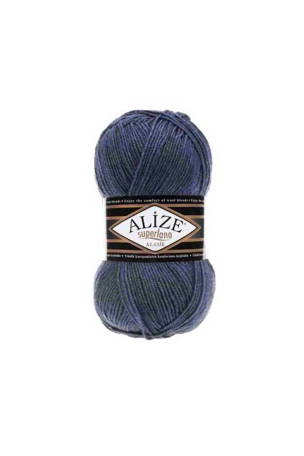 Superlana Classic 5-Pack (Total 500g) 25% Wool Yarn - Hand-Knitting Yarn - Yarn for Blankets, Cardigans, Shawls, and Scarves 203