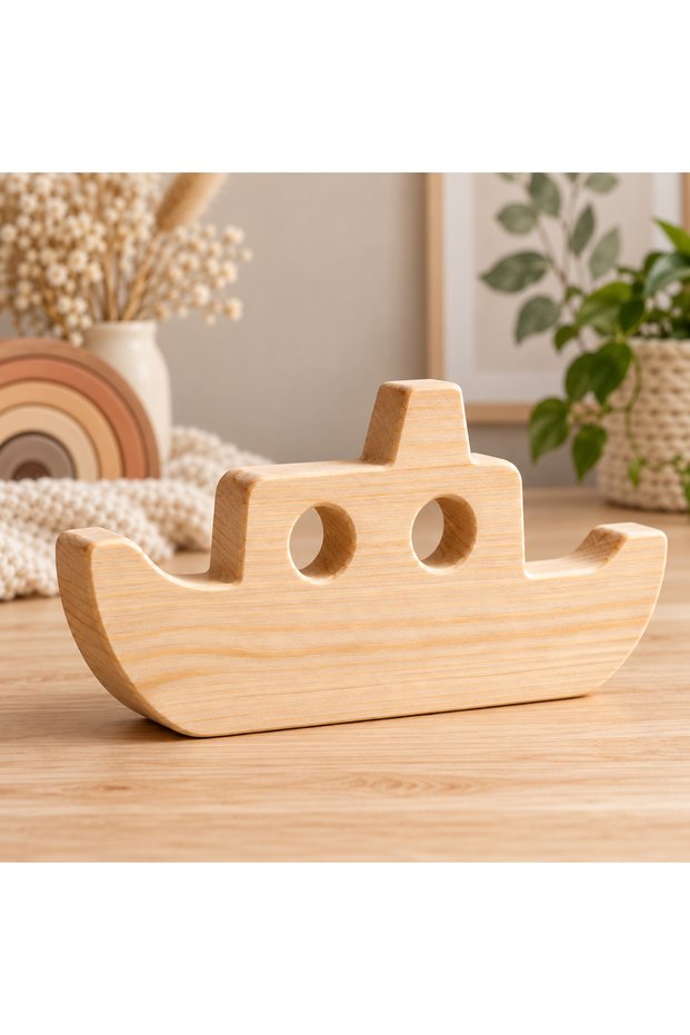 Wooden Paintable Toy Car, Handmade, Natural, Gift-Quality Toy