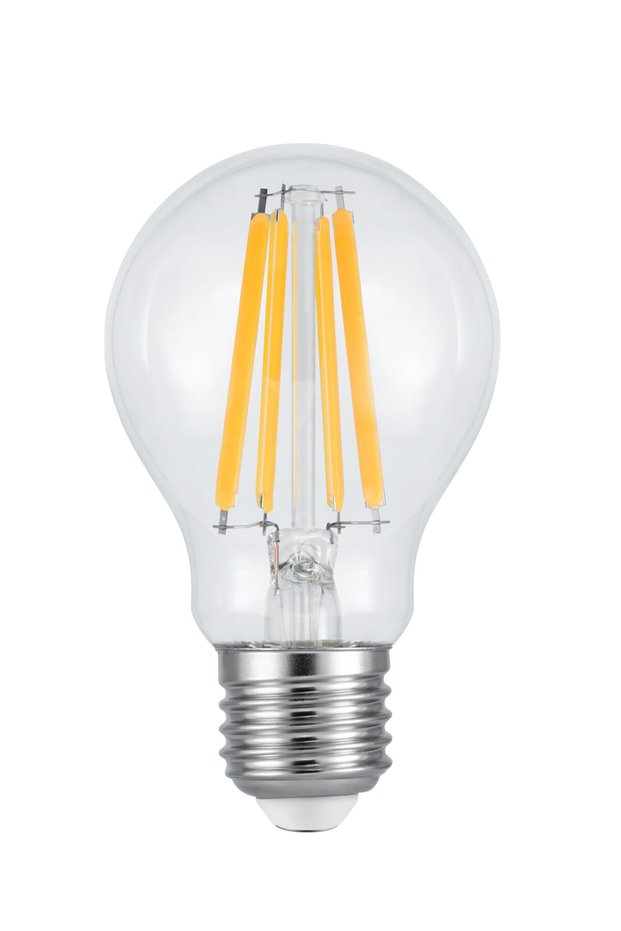 مصباح LED على شكل كرة بقدرة 8 واط، أبيض دافئ وموفر للطاقة
