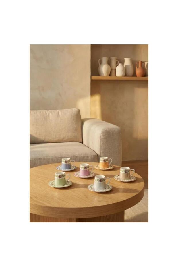 Jame 6-Piece Porcelain Coffee Cup Set Mskf504