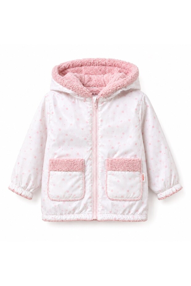 Licensed Double-Sided Girls' Coat, Ages 3-8, Pudra.