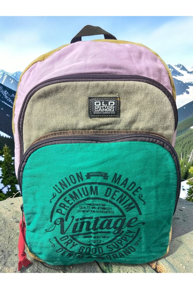 Quality Colorful Vintage Casual Design Backpack Travel School Travel Bag 30 cm X 42 cm
