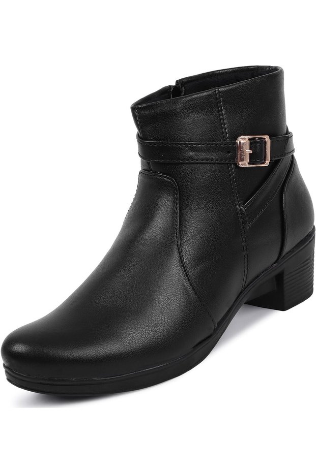 TRASE Trase Women's Boots | Faux Leather, Trendy, Comfortable, Zipper Boots for Casual, Outdoor and Holiday Outings womens Ankle Boot