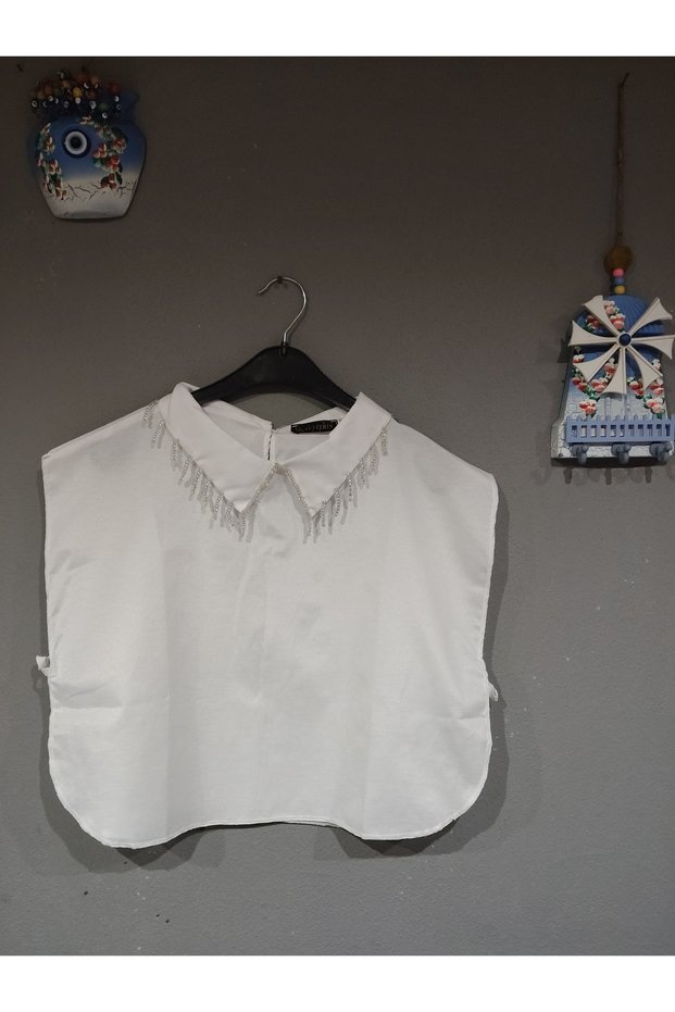 Women's Hand-Embroidered Beaded Collar Design Inner Accessory Collar Shirt