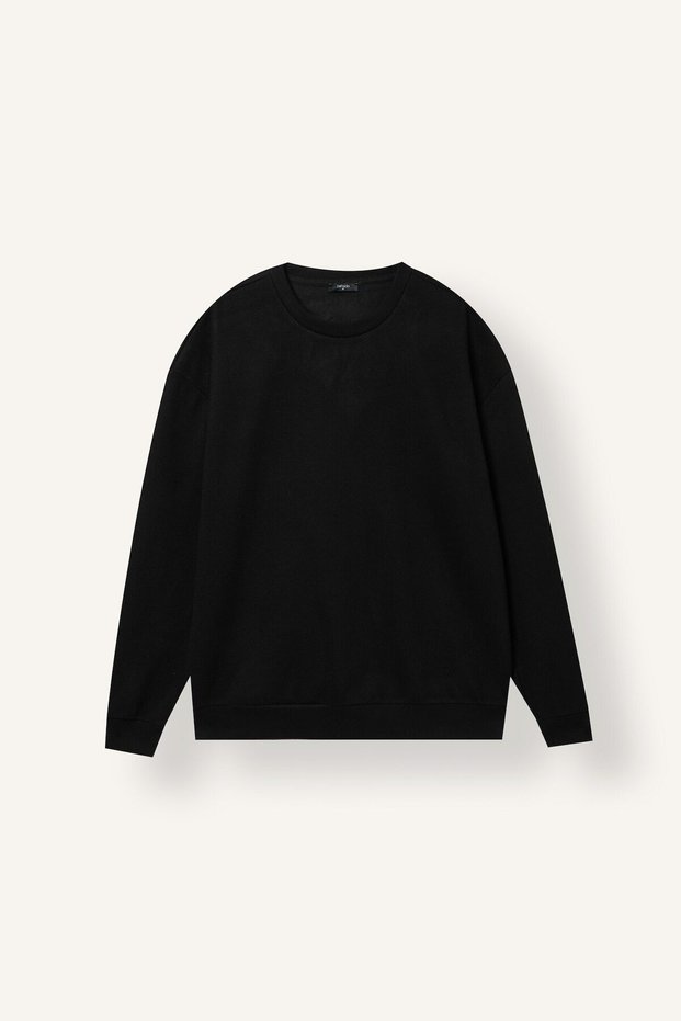 Boxy Fit Crew Neck Basic Sweatshirt H9869Ax26Wn
