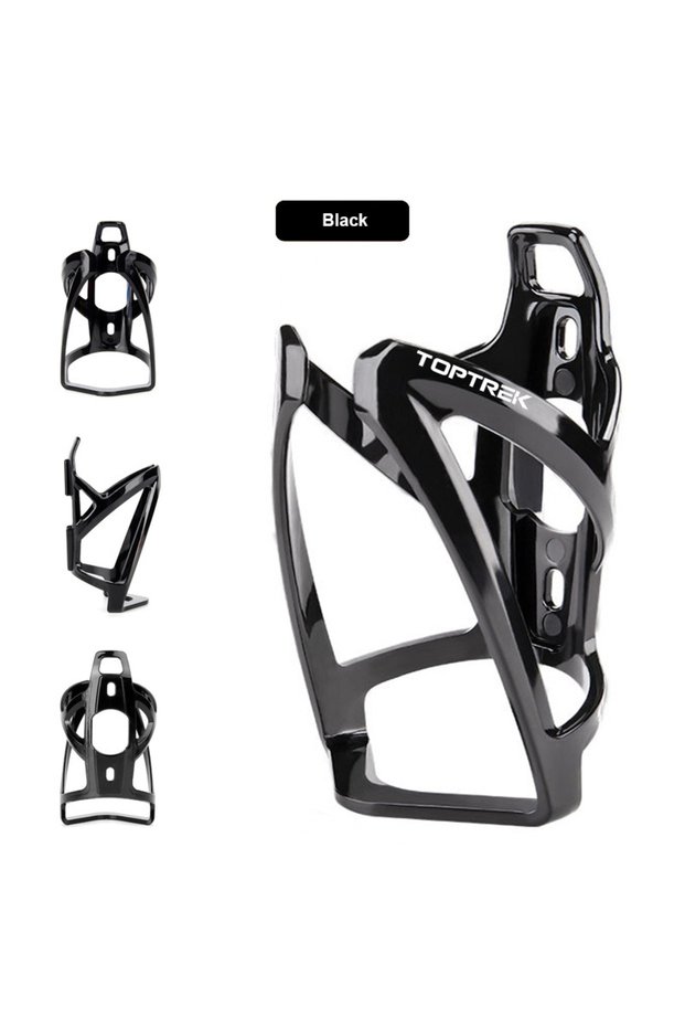 Black Toptrek Bicycle Bottle Holder MTB Accessorie Bottle Rack Road Bike Holder Lightweight Bottle C