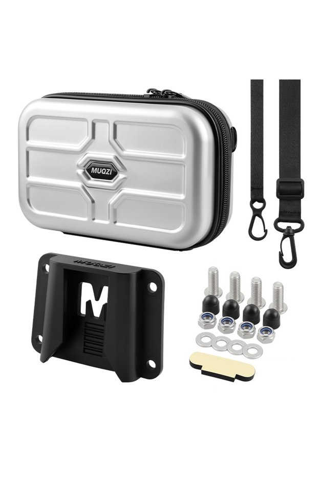 Silver Bag MUQZI Front Carrier Bag Compatible with Brompton Dahon Folding Bike Quick-Release Front B