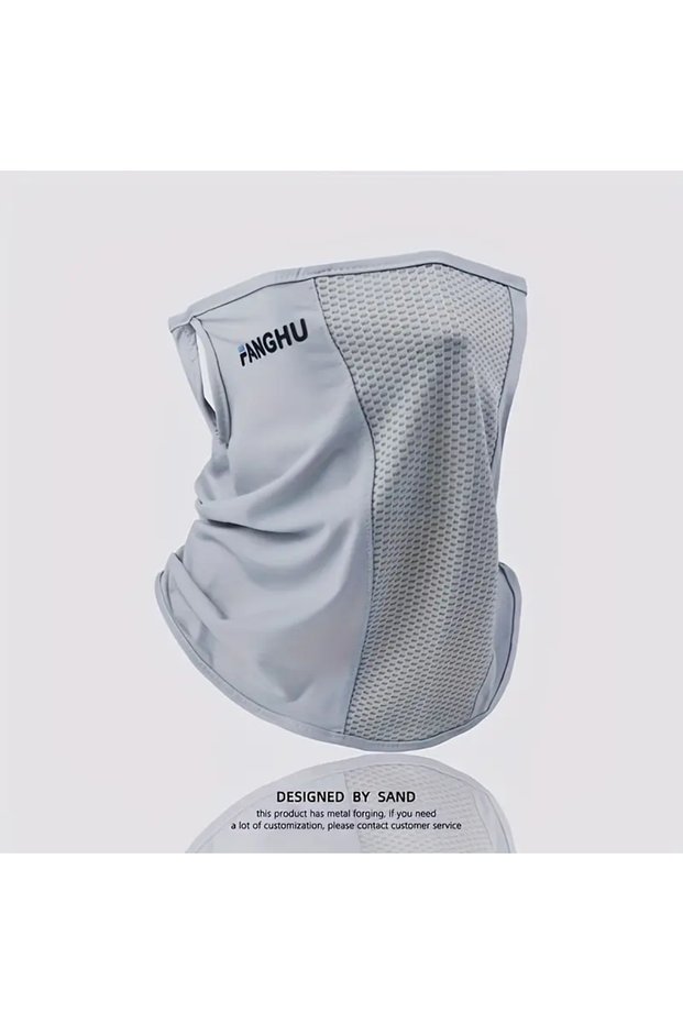 Light Gray Cycling Masks Headwear Bandana Head Wrap Face Scarf Mask Neck Balaclava Breathable Light