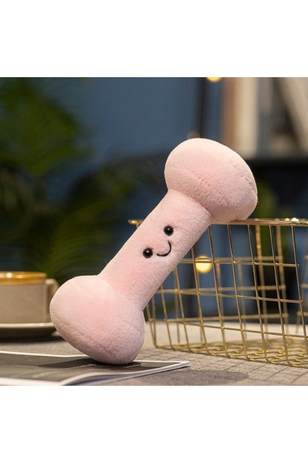 20cm-yaling fen Cute Plush Toy Simulation Fitness Equipment Kawaii Stuffed Pillow Room Decor Kettleb