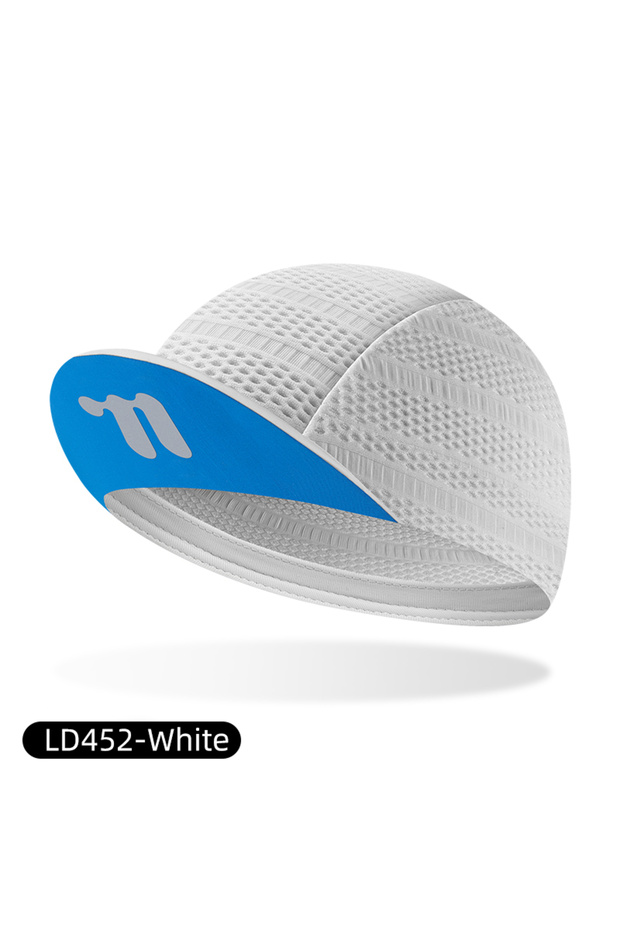 White WEST BIKING Breathable Cycling Hat Ice Silk Sun Protection Lightweight Bicycle Hat Quick Dry B