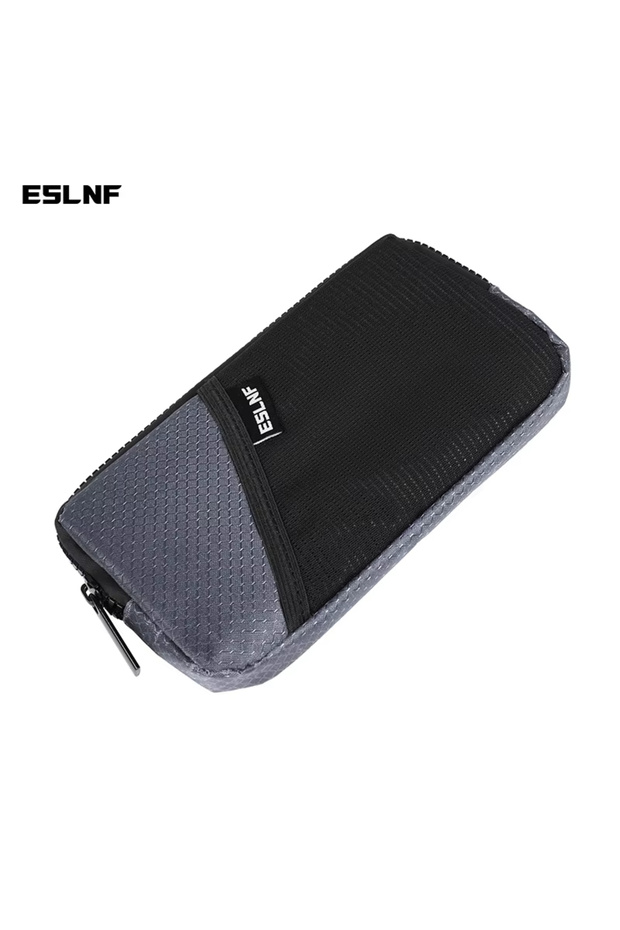 Dark Grey Cycling Wallet Waterproof with Zipper Bicycle Bag Rainproof Phone Bag Cycling Jersey Bag H