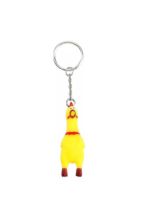 A 1-10PCS New Pet Chicken Squeak Toy Screaming Chicken Squeeze Dog Chew Toy Durable And Fun Yellow R
