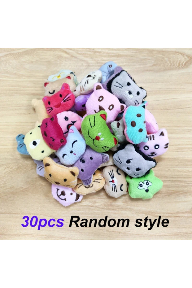 30pcs Random style 10-30pcs Cute Animal Plush Dolls Rabbit Bear Panda Stuffed Toys Mini Girl Plush C