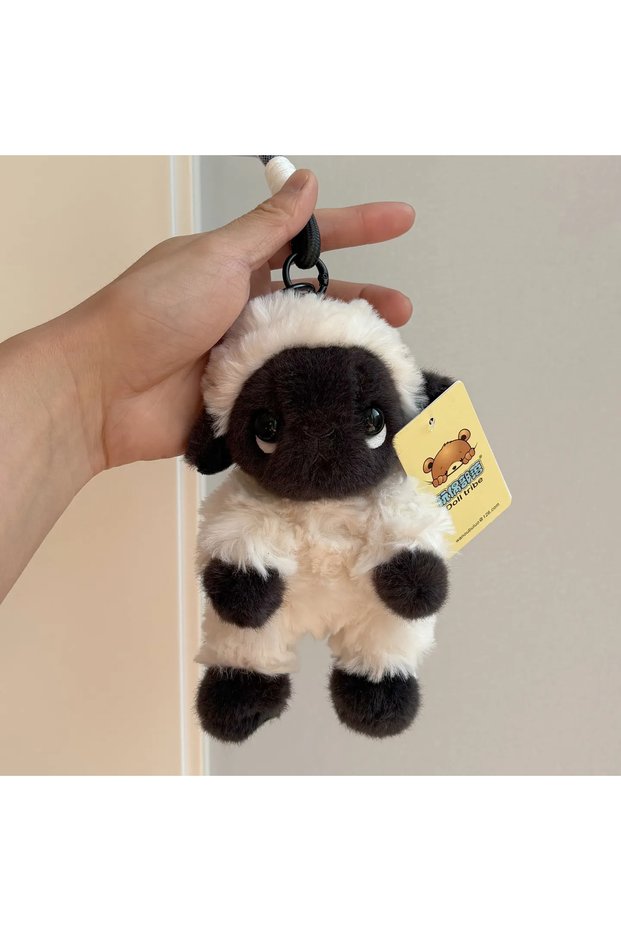 sheep 15cm pendant Cute Valais Blacknose Sheep Plush Keychain Soft Stuffed Animal Bag Charm Kawaii B