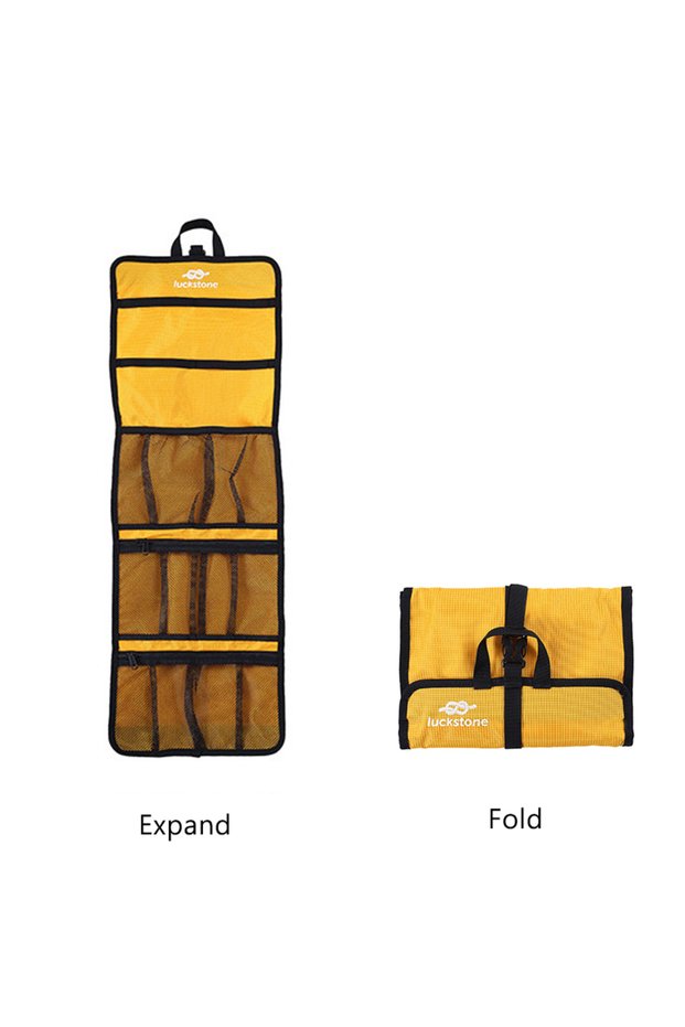 Yellow Outdoor Rock Climbing Storage Bag Gear Equipment Organized Storage Bag Carabiner Organized Ba