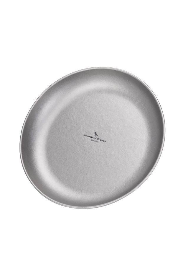 Matte Ti1103T Boundless Voyage Camping Plate Titanium Dinner Plate Stackable Kitchen Tableware Reusa
