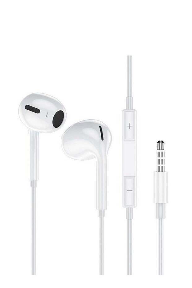 Earphone With 3.5mm Headphone Plug,Support PS5 controller voice control, White