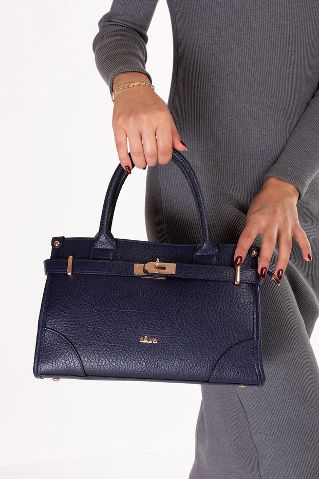 Women's Everyday Handbag and Shoulder Bag Ald.762 Navy Blue