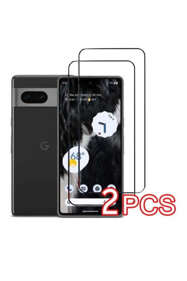 عبوة تحتوي على قطعتين من الزجاج المقوى لحماية شاشة هاتف Google Pixel 7 Pro، سهل التركيب، صلابة 9H.