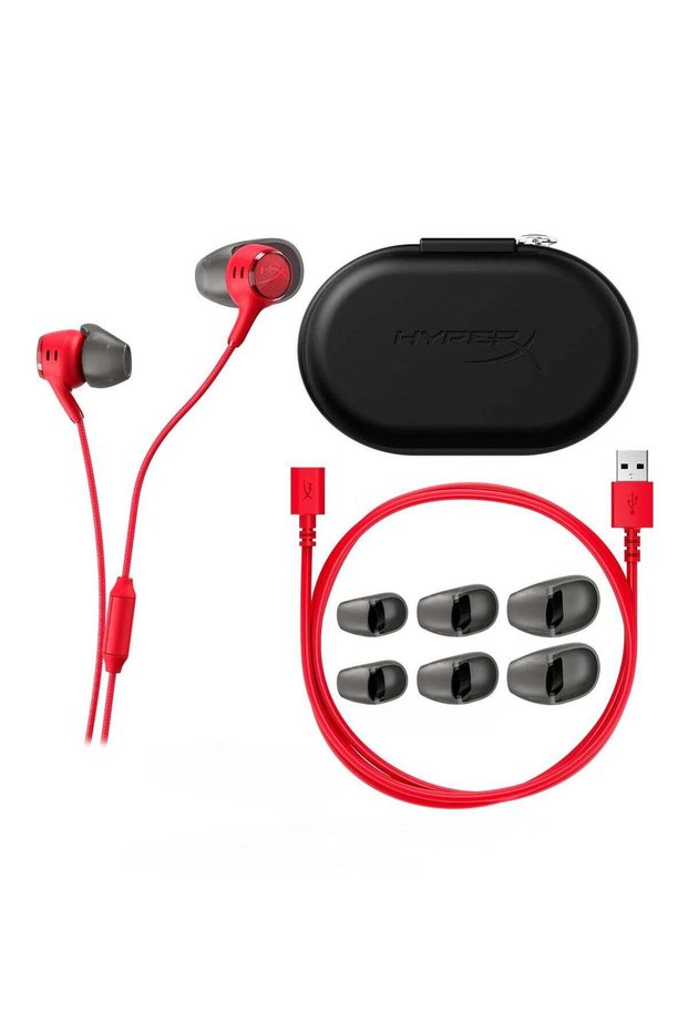 سماعات Cloud Earbuds III S Type-C باللون الأحمر