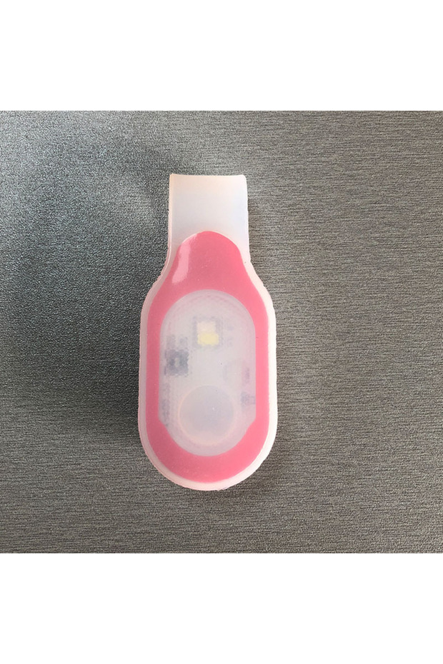 Built-in Battery Red Mini Emergency Light Clip Safety Soft Silicone Running Outdoor Child Lamp Strap