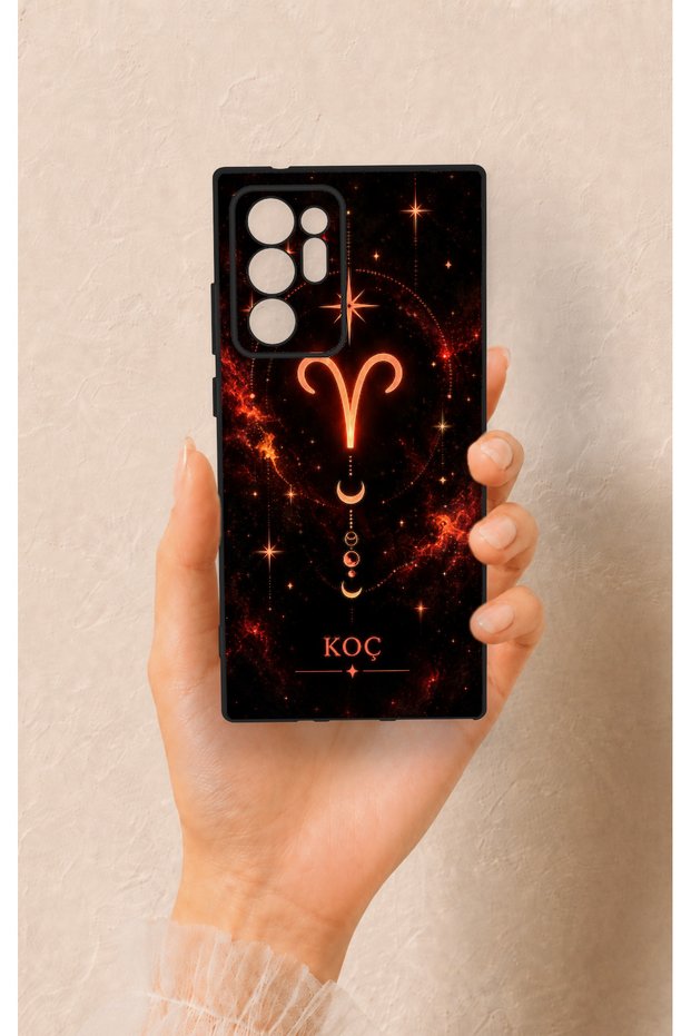 Samsung Note 20 Ultra Compatible Silicone Case with a Zodiac Sign Pattern.