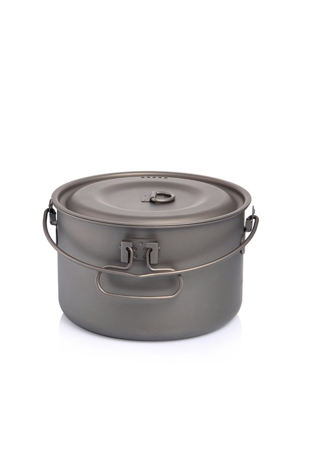 2900ml Camping Tableware Titanium Cookware Set Tourism Cauldron Outdoor Cooking Pot