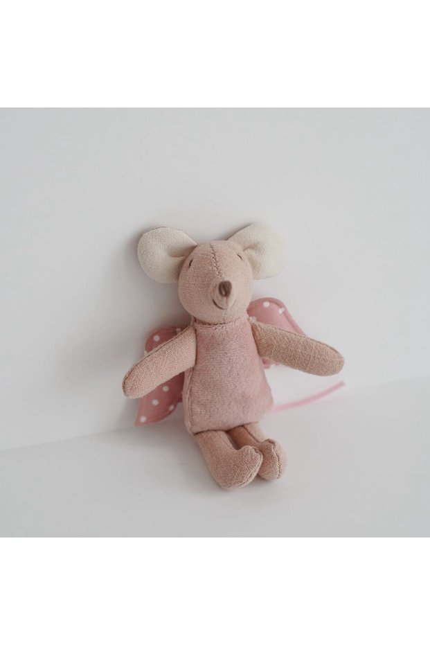 Other Pink wings Nordic-style Fabric Little Mouse Doll Small Plush Toy Thumb Puppet Toy Cute Angel W