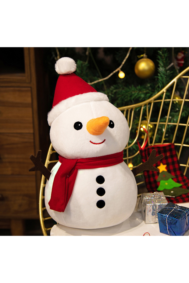 20cm 23cm snowman 2 20CM Cute Christmas Series Doll Santa Claus Elk Plush Toy Stuffed Soft Snowman D