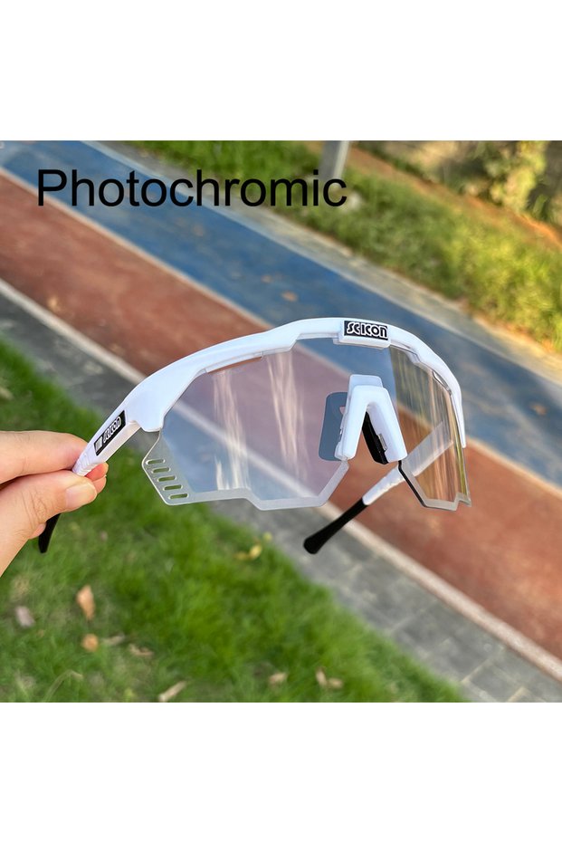 Photochromic glasses SCICON Photochromic Cycling Glasses UV400 Sunglasses Men Sun Mountain Bike Road