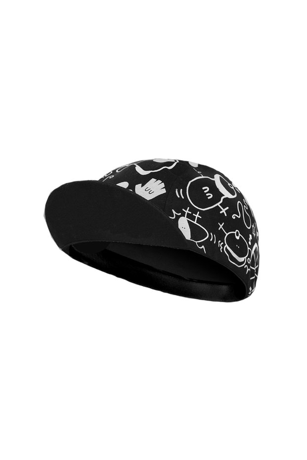hat Black Cycling Cap Outdoor Sports Hat Team Bike Caps Breathable Summer Sun Protection