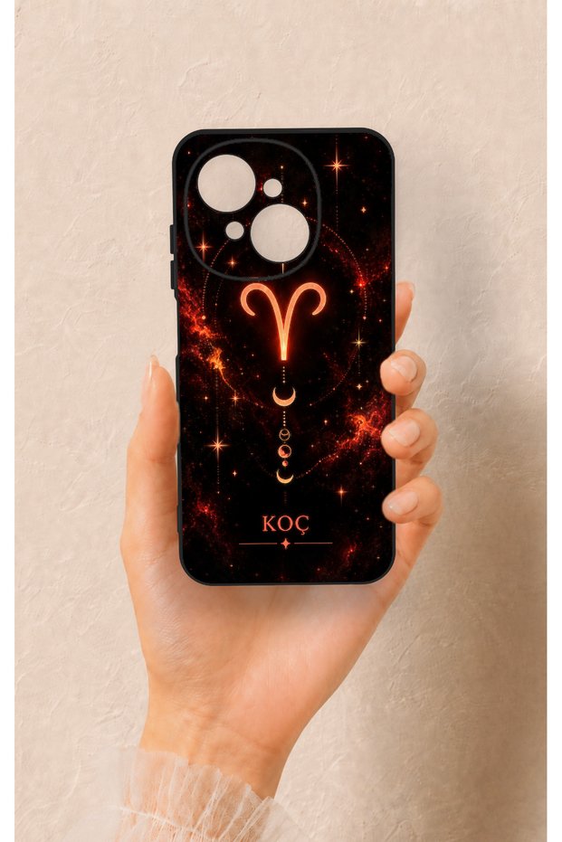 Tecno Spark Go1 Compatible Silicone Case with a Zodiac Sign Design.