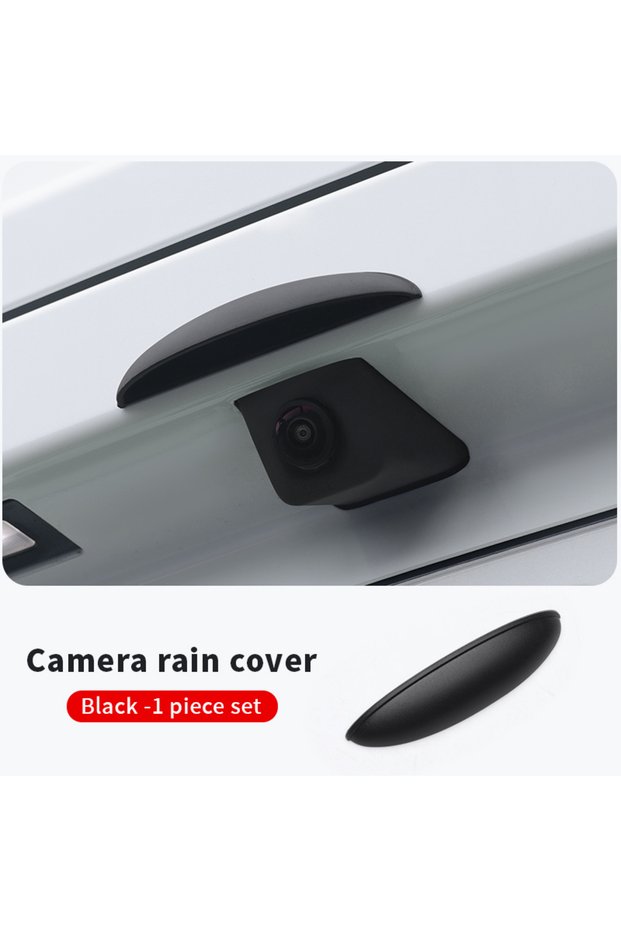 Black Car Reversing Rear Camera Rain Cover ABS Rain-Proof Car Reverse Camera Rain Shade Cover Waterp