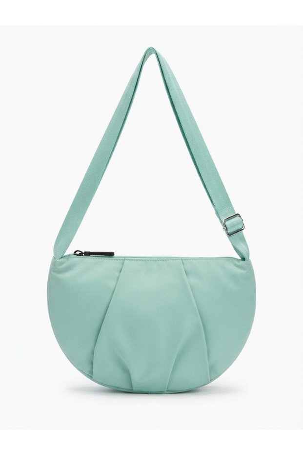 Soft Fabric Women's Handbag, Shoulder Bag, Waterproof Fabric Crossbody Bag, Su Blue.