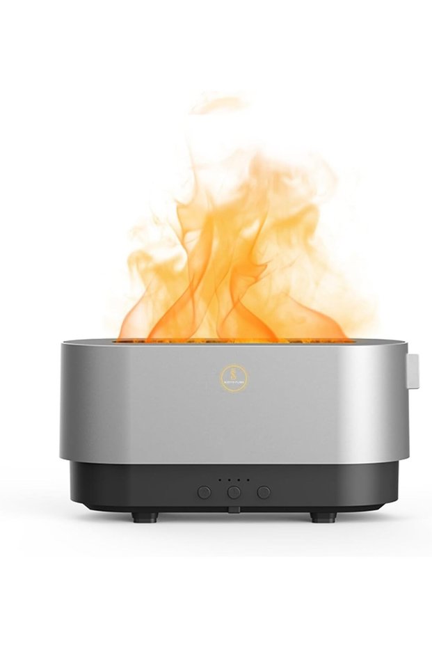 Flame Humidifier with 300ml capacity | Adjustable Mist Levels & Dual Flame Options | Ultra-Quiet Operation & Customizable Fragrance for a Pleasing Atmosphere