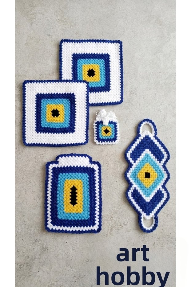 4-Piece Beaded Towel Set for a Bride's Trousseau