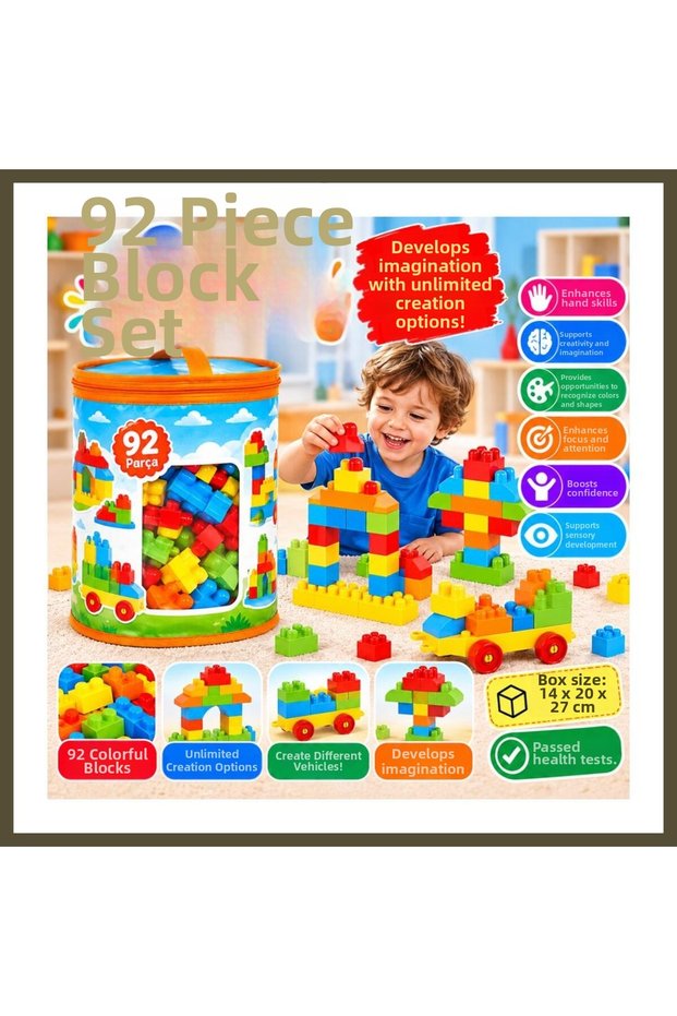 01254 Multi-Block Set, 92 Pieces, BX
