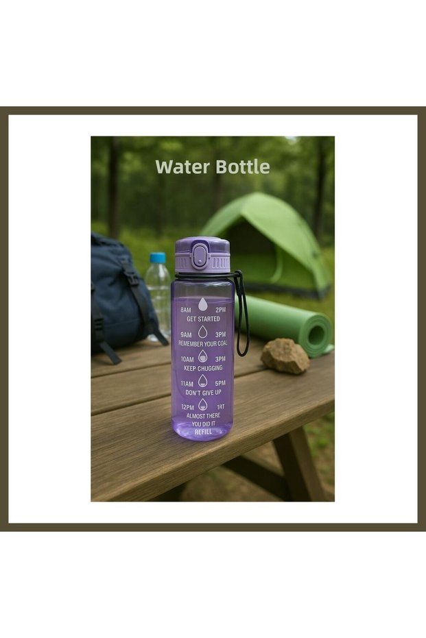 Water Bottle & Sports Bottle - Purple, 1000 ml, BX