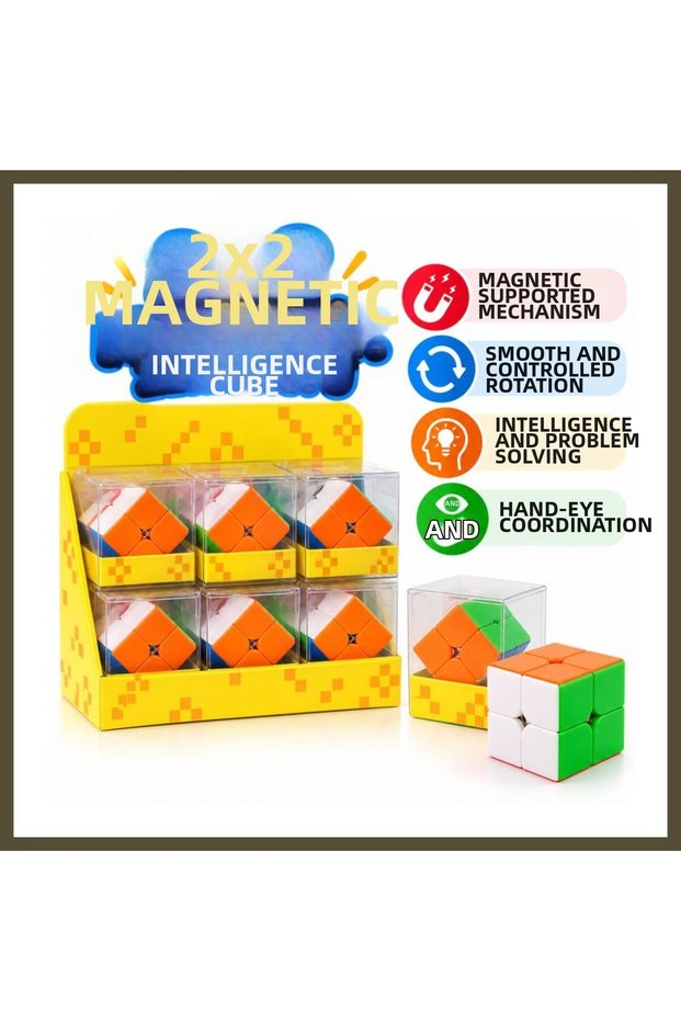 2x2 Tic Tac Magnetic Cube BX