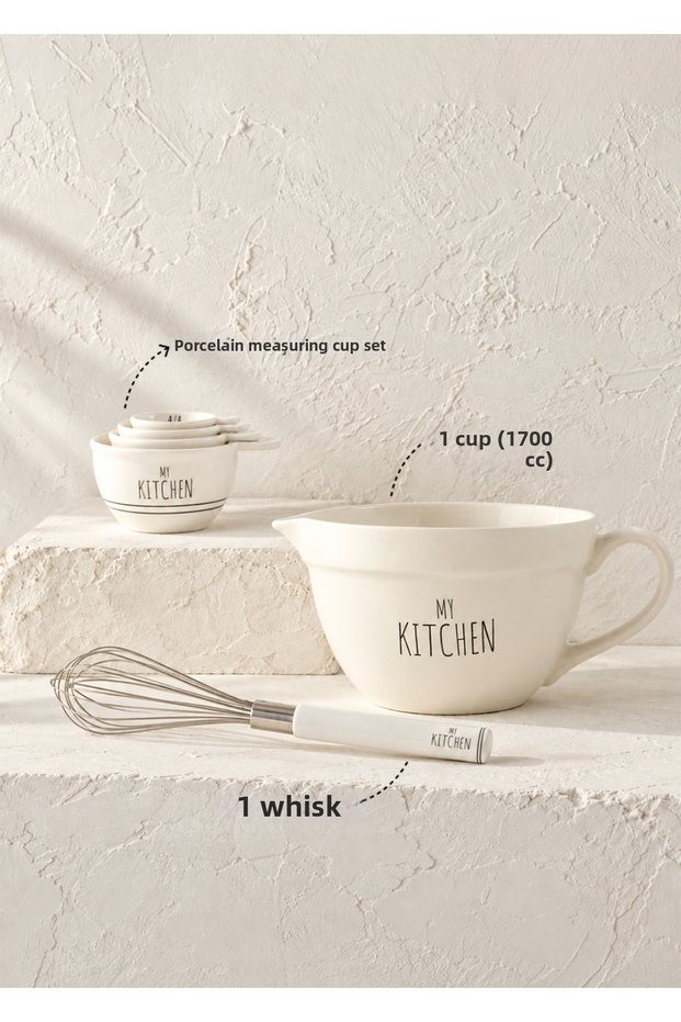 My Kitchen 6-Piece Prep Utensil Set, White