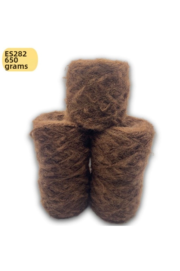 Hand-Wound Special Blend 650 g Single-Layer Thick Angora Coffee ES282
