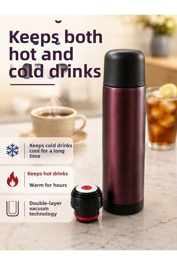 Stainless Steel Vacuum Thermos Hot and Cold Beverage Thermos