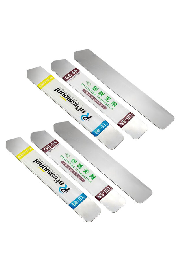Mixed--6pcs Metal Flat Headed Soft Blade Pry Bar Tablet And Mobile Device Specific Pry Lock Mobile P
