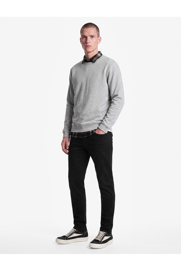Normal Cotton 5-Pocket Slim Fit Jean Pants - Brad Jean