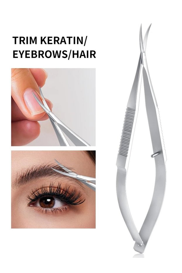 G01 Russian Dovetail Scissors Beauty Nail Removal Dead Skin Barbs Curved Stainless Steel Spring Dead